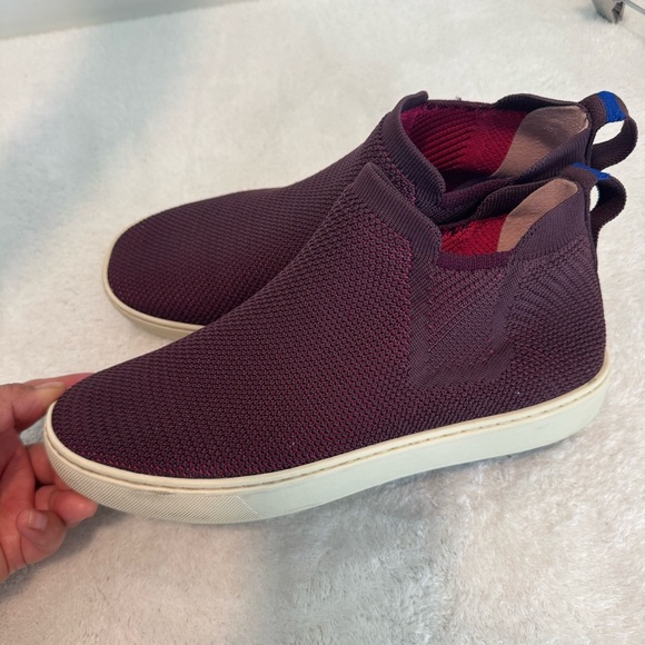 Rothy’s The Chelsea Burgundy Boots size 9/5 - Picture 3 of 10